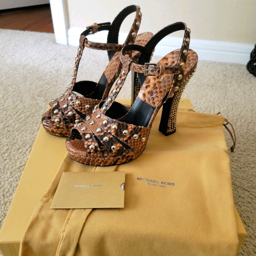 Rosanna Runway Python Michael Kors Collection heel